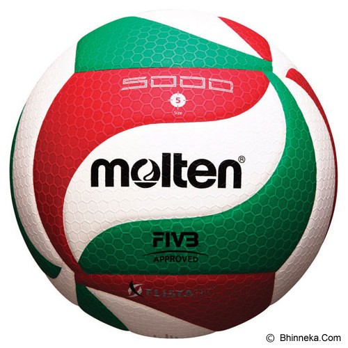 MOLTEN Bola Voli Size 5 V5M5000 - White/Red/Green